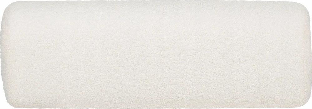 Beliani Vienvietė išskleidžiama sofa OLDEN Boucle balta