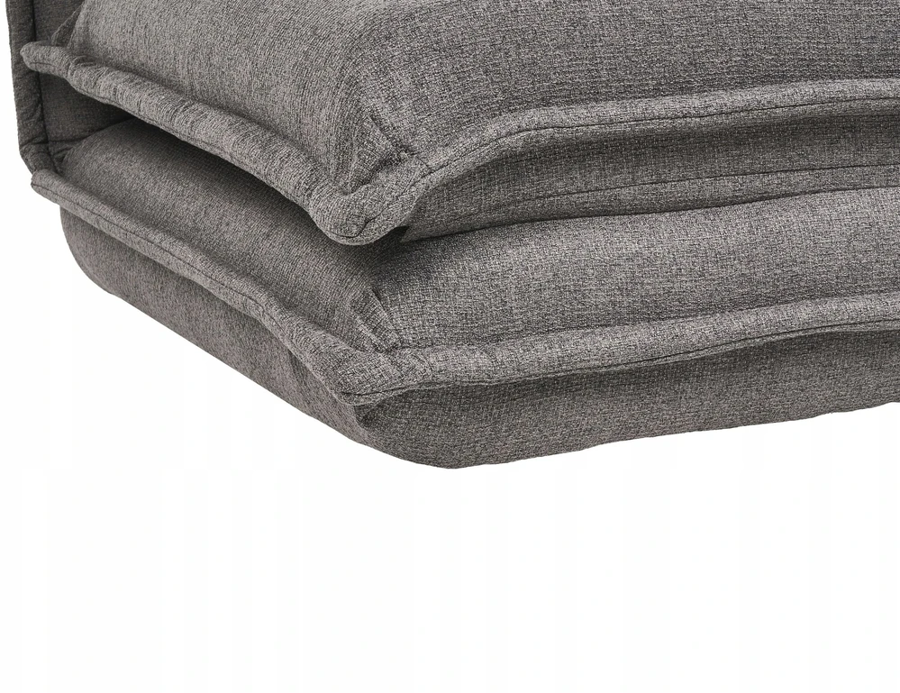 Beliani Vienvietė išskleidžiama sofa DELLEN tamsiai pilka