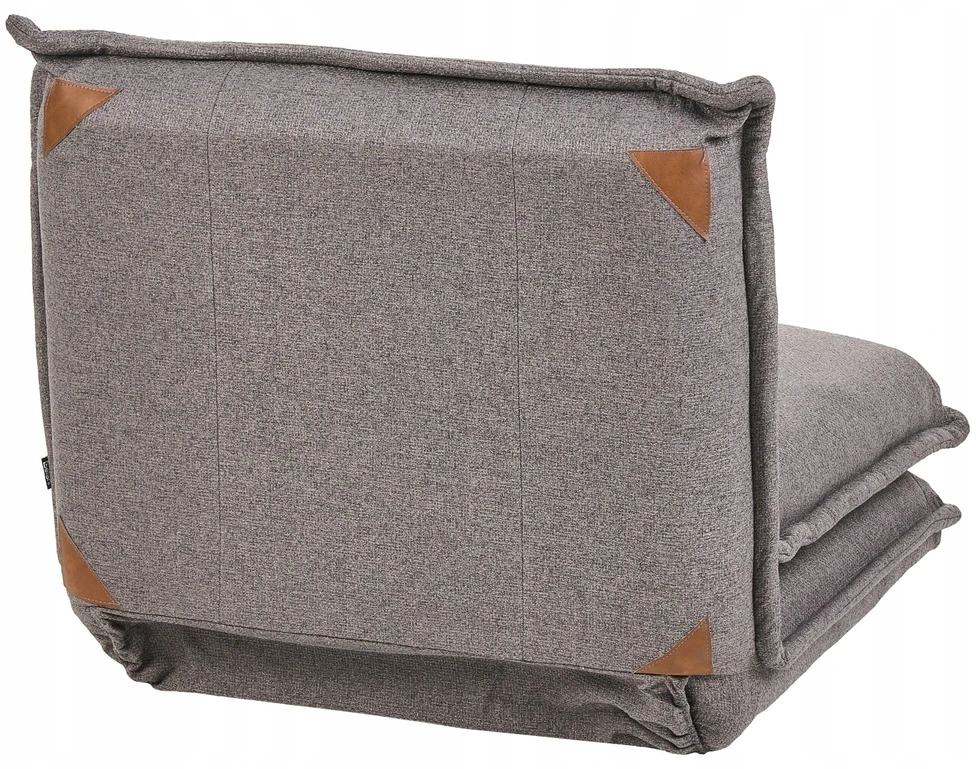 Beliani Vienvietė išskleidžiama sofa DELLEN tamsiai pilka