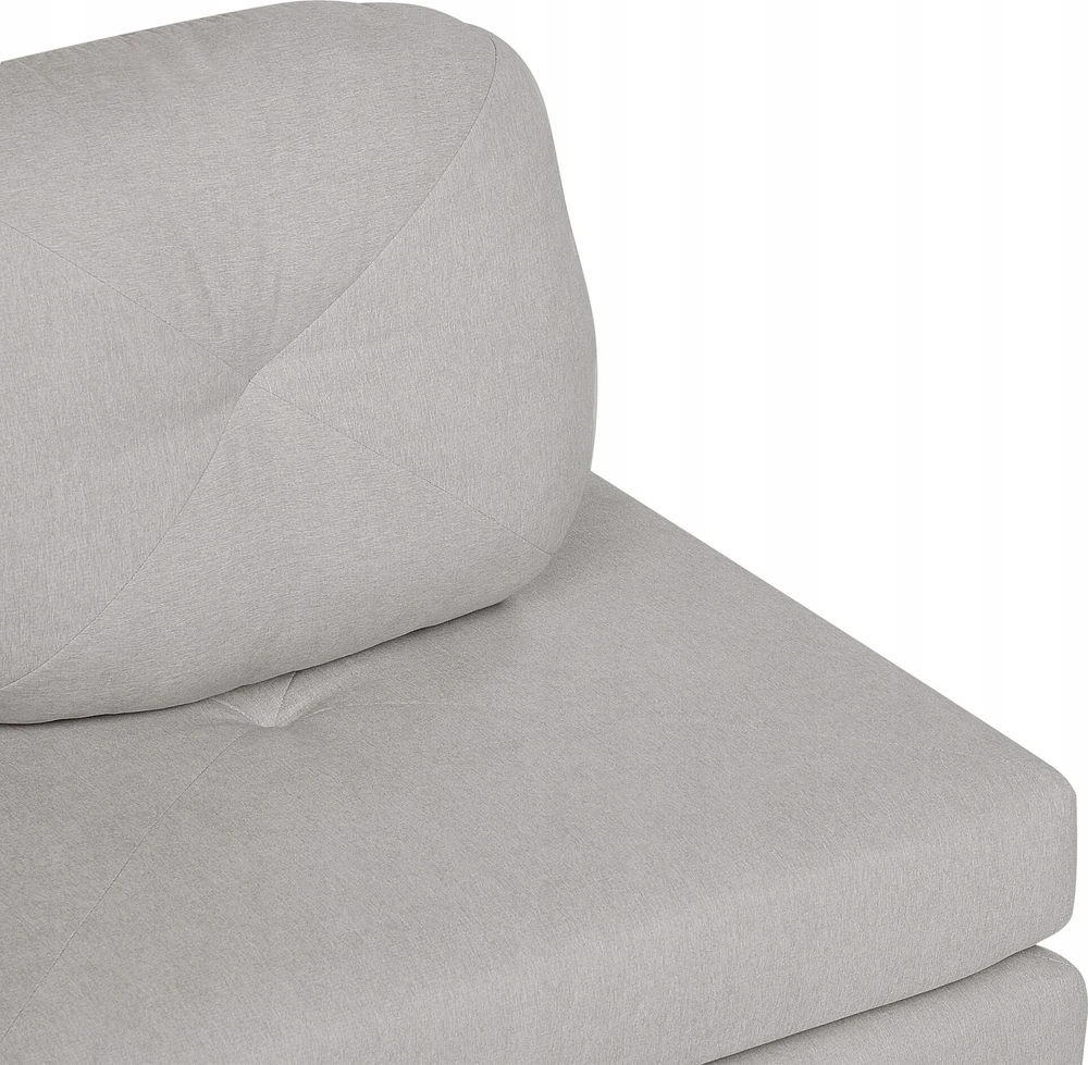 Beliani Vienvietė išskleidžiama sofa OLDEN šviesiai pilka