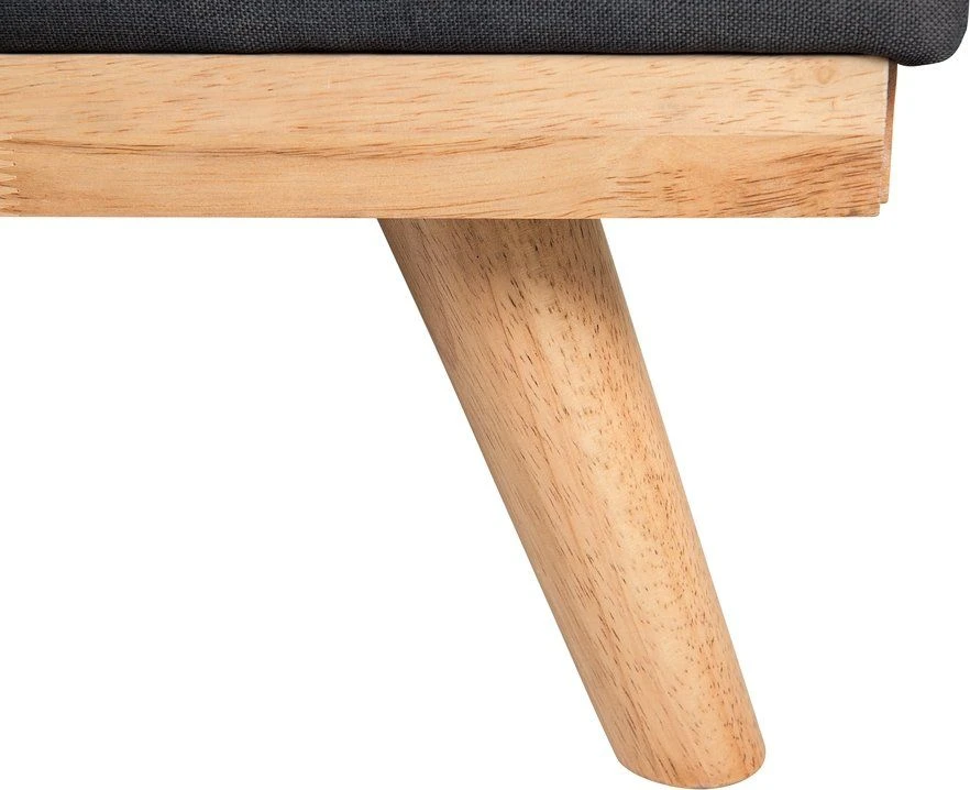 Beliani Trivietė išskleidžiama sofa FROYA, juoda