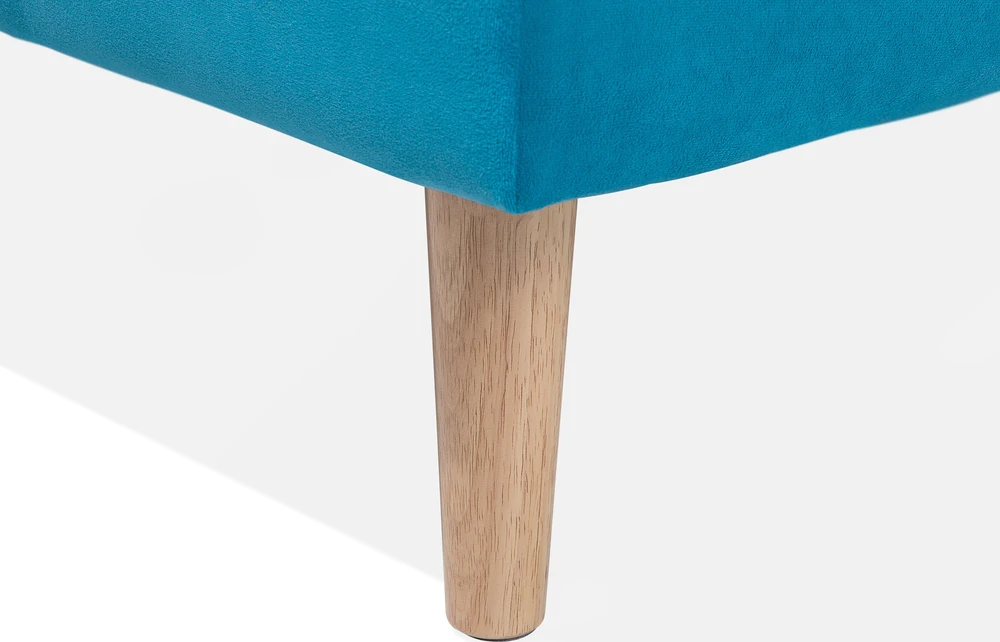 Beliani Trivietė išskleidžiama sofa SILJAN jūrinės mėlynos spalvos