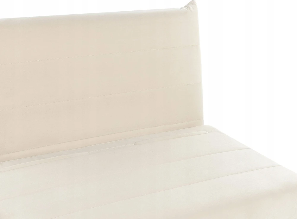 Beliani Vienvietė išskleidžiama sofa SETTEN, veliūras, šviesiai smėlio spalvos