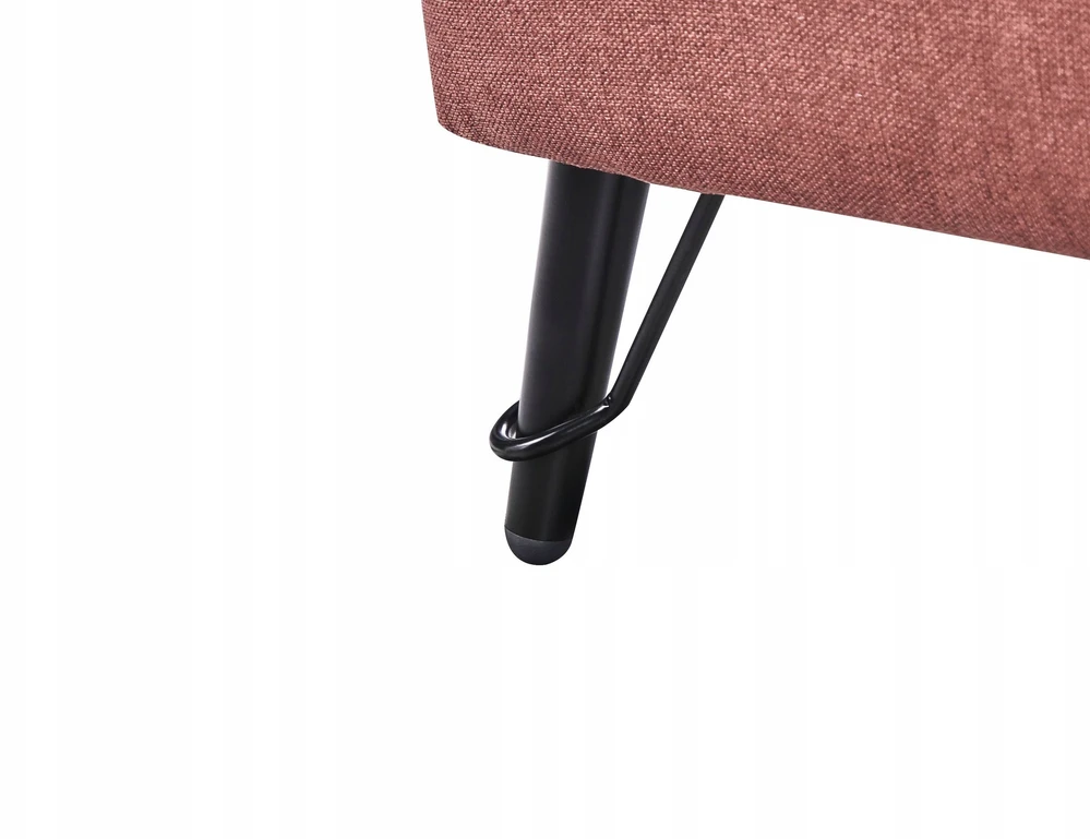 Beliani Trivietė sofa HOBRO burgundo spalvos