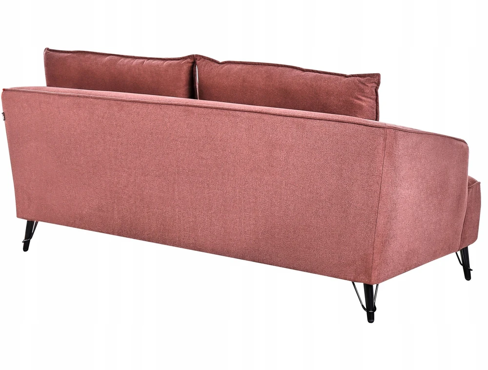 Beliani Trivietė sofa HOBRO burgundo spalvos