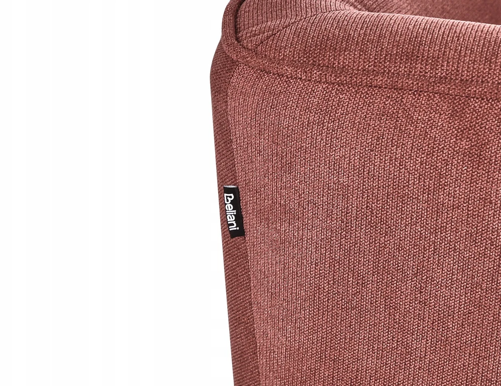 Beliani Trivietė sofa HOBRO burgundo spalvos