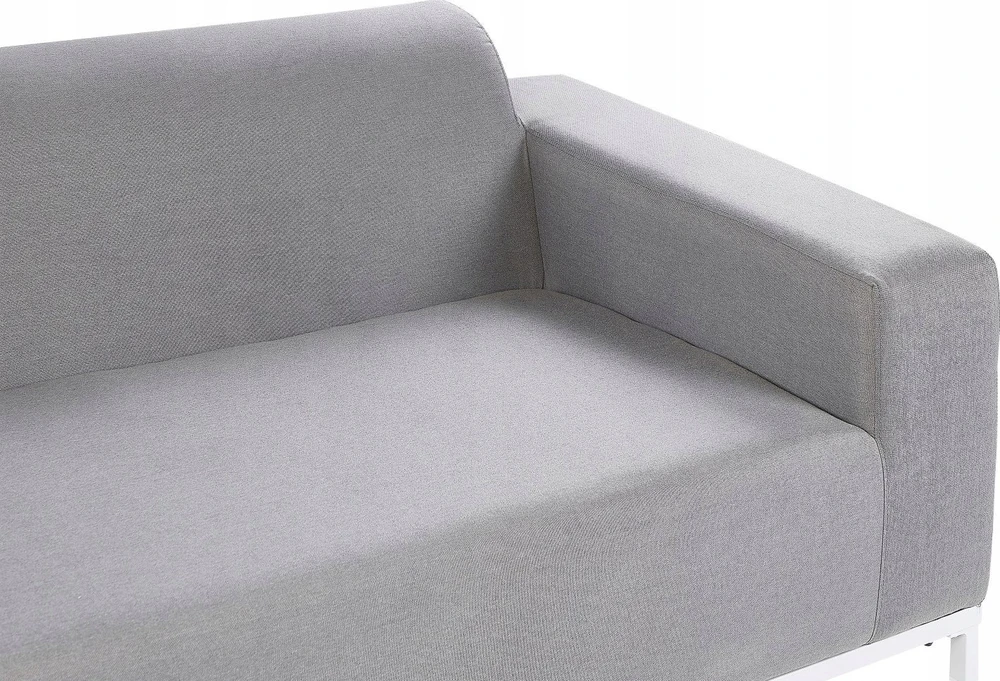 Beliani 2 vietų sodo sofa ROVIGO šviesiai pilka