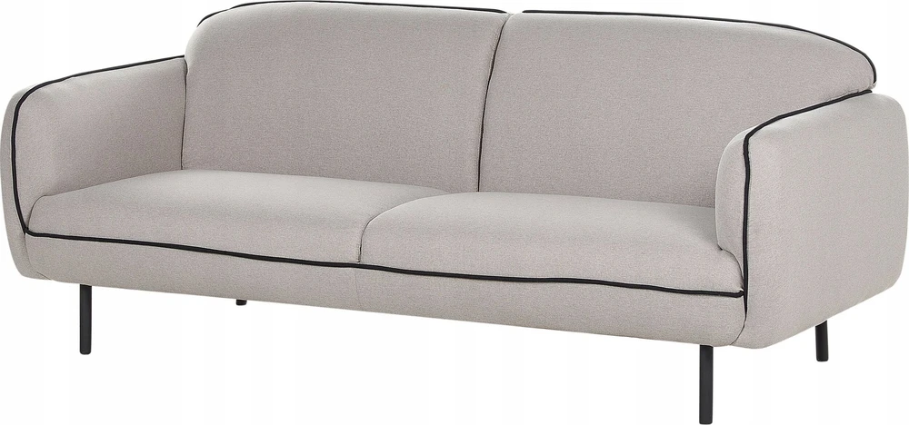 Beliani 3 vietų sofa TONSBERG šviesiai pilka