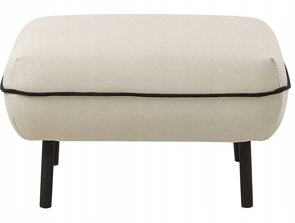 Beliani 3-vietė sofa TONSBERG, šviesiai smėlio spalvos, su otomanė