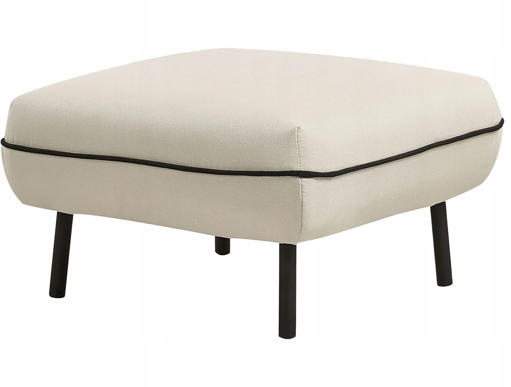 Beliani 3-vietė sofa TONSBERG, šviesiai smėlio spalvos, su otomanė