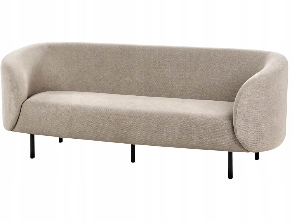 Beliani 3 vietų sofa LOEN smėlio pilkumo spalvos