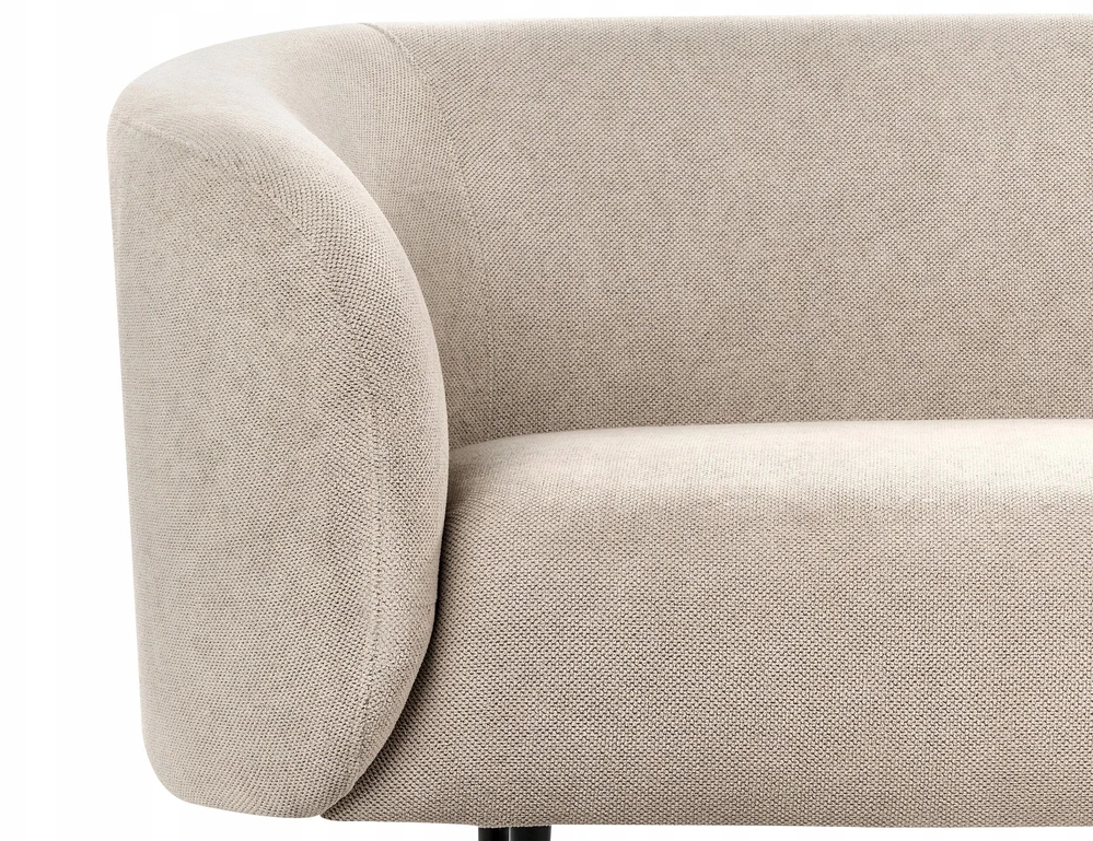 Beliani 3 vietų sofa LOEN smėlio pilkumo spalvos