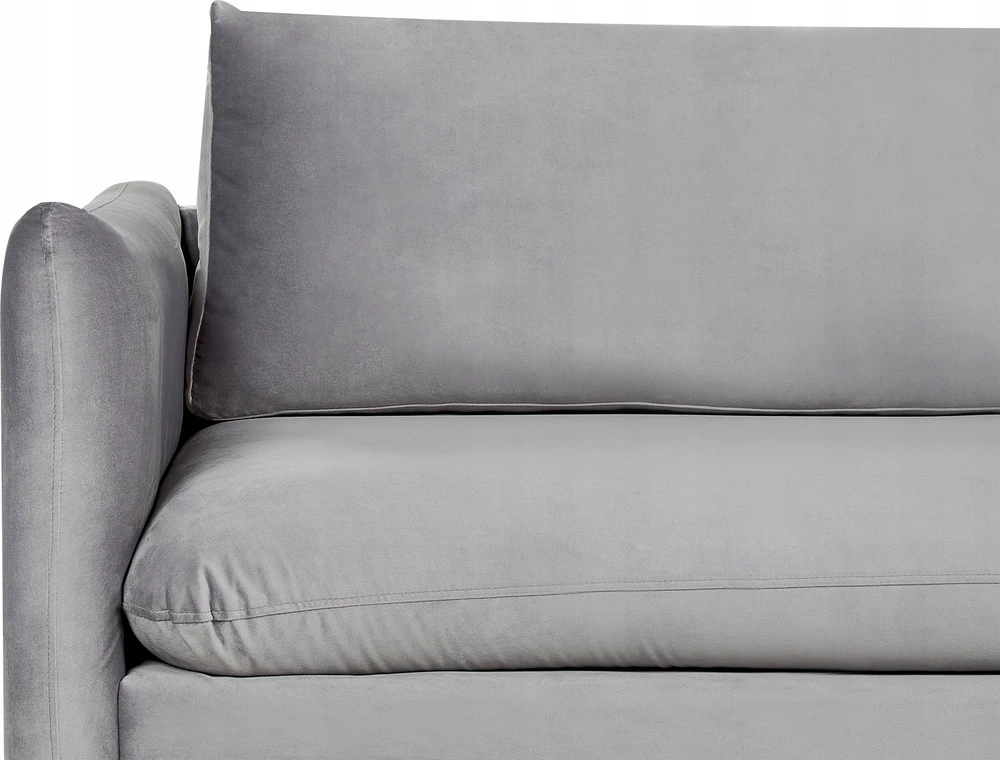 Beliani 3 vietų sofa VINTERBRO aksominė pilka
