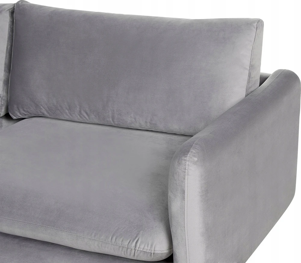 Beliani 3 vietų sofa VINTERBRO aksominė pilka