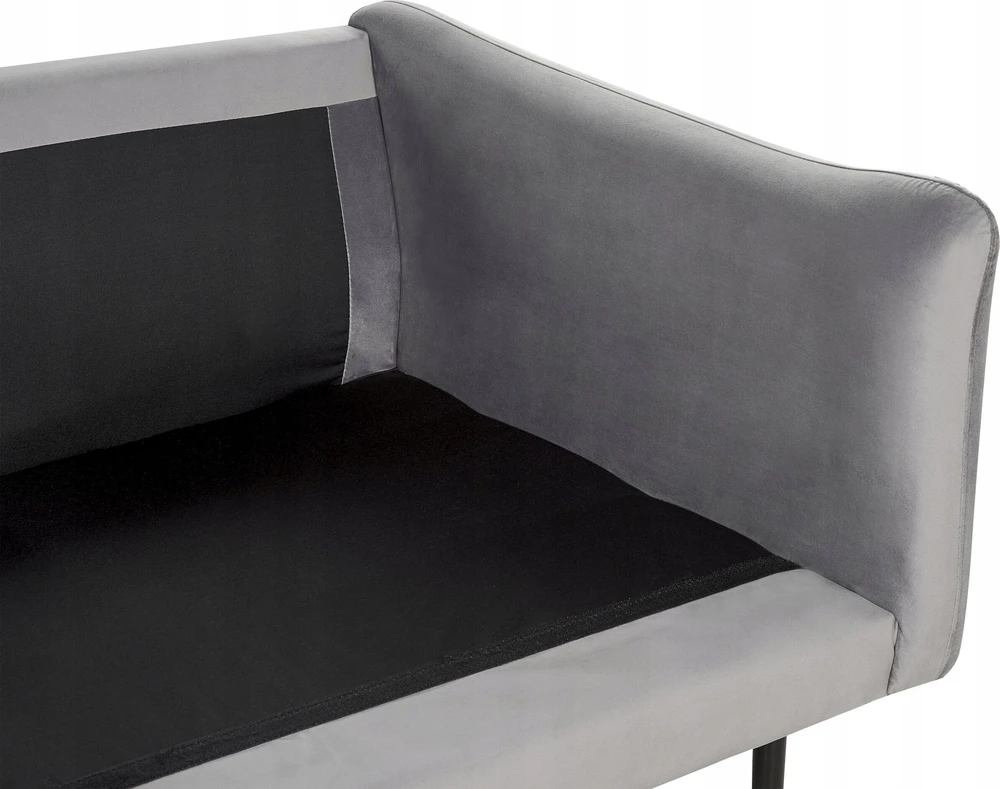 Beliani 3 vietų sofa VINTERBRO aksominė pilka