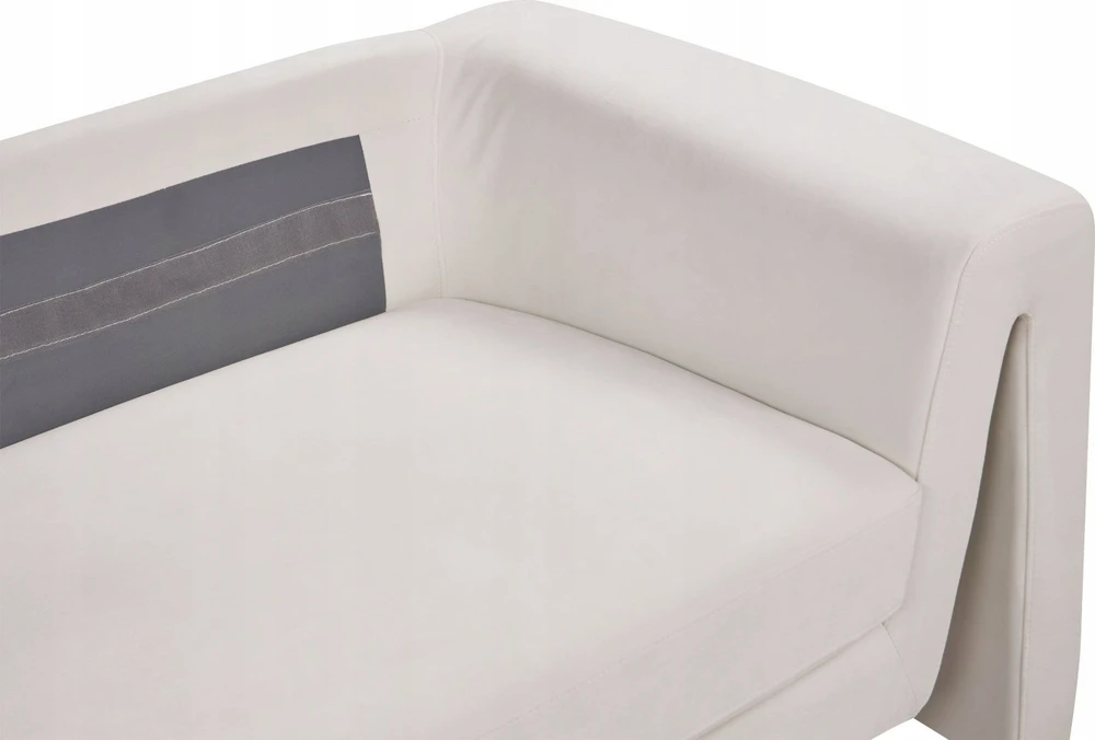 Beliani 3 vietų sofa MAUNU veliūrinė šviesiai smėlio spalvos