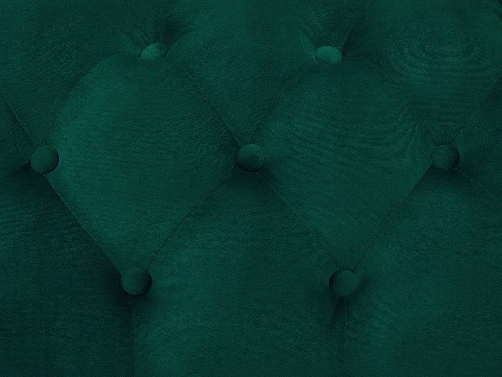 Beliani Trijų vietų sofa SOTRA, veliūras, smaragdo spalva
