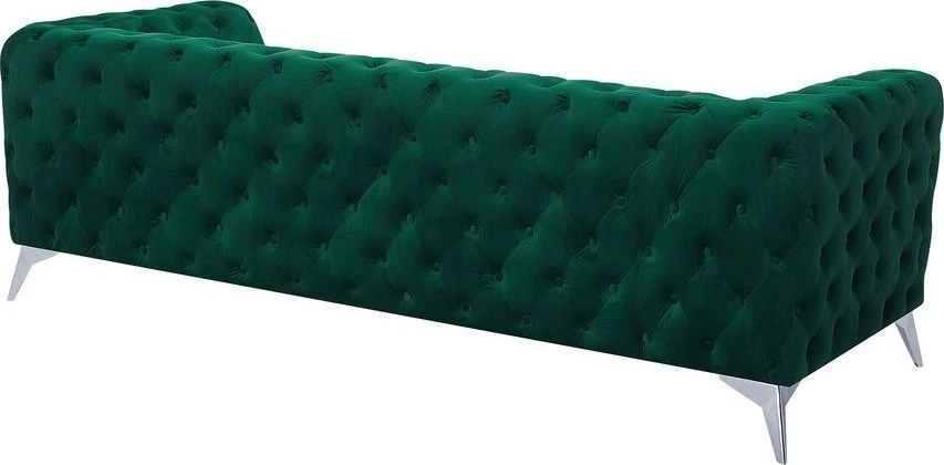 Beliani Trijų vietų sofa SOTRA, veliūras, smaragdo spalva