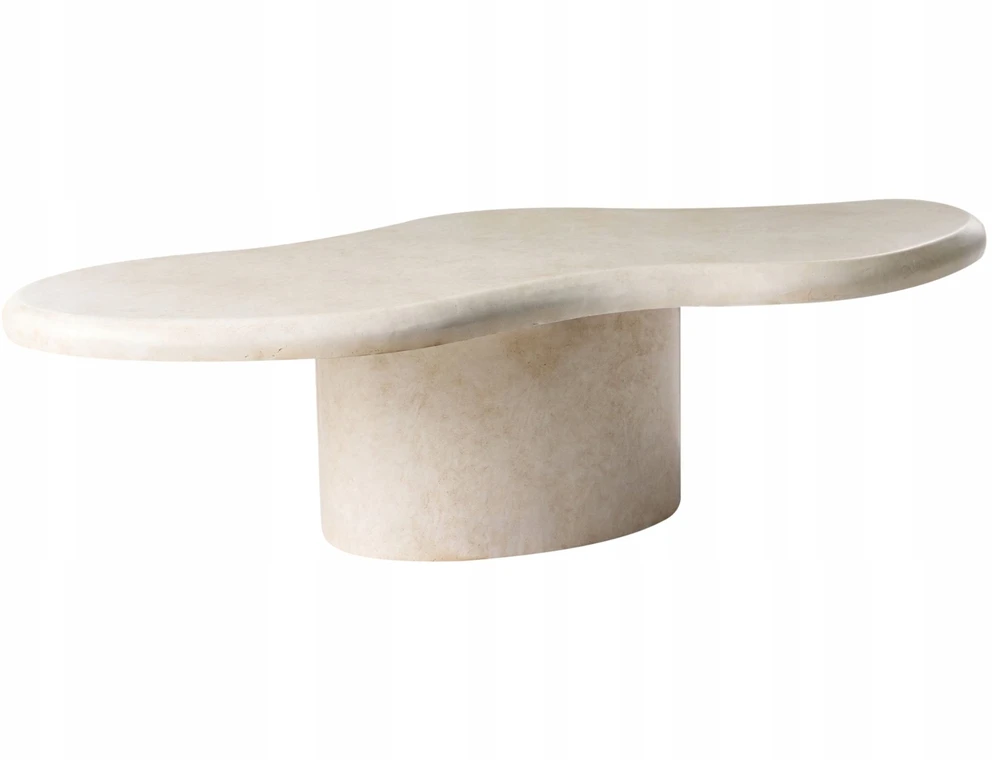 Beliani CONZA kavos staliukas, 57 × 120 cm, smėlio spalvos
