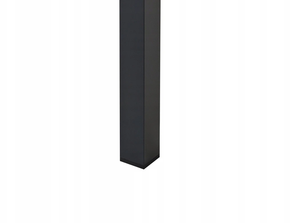 Beliani Sodo stalas MESSINA 100 cm 52 cm, juodas