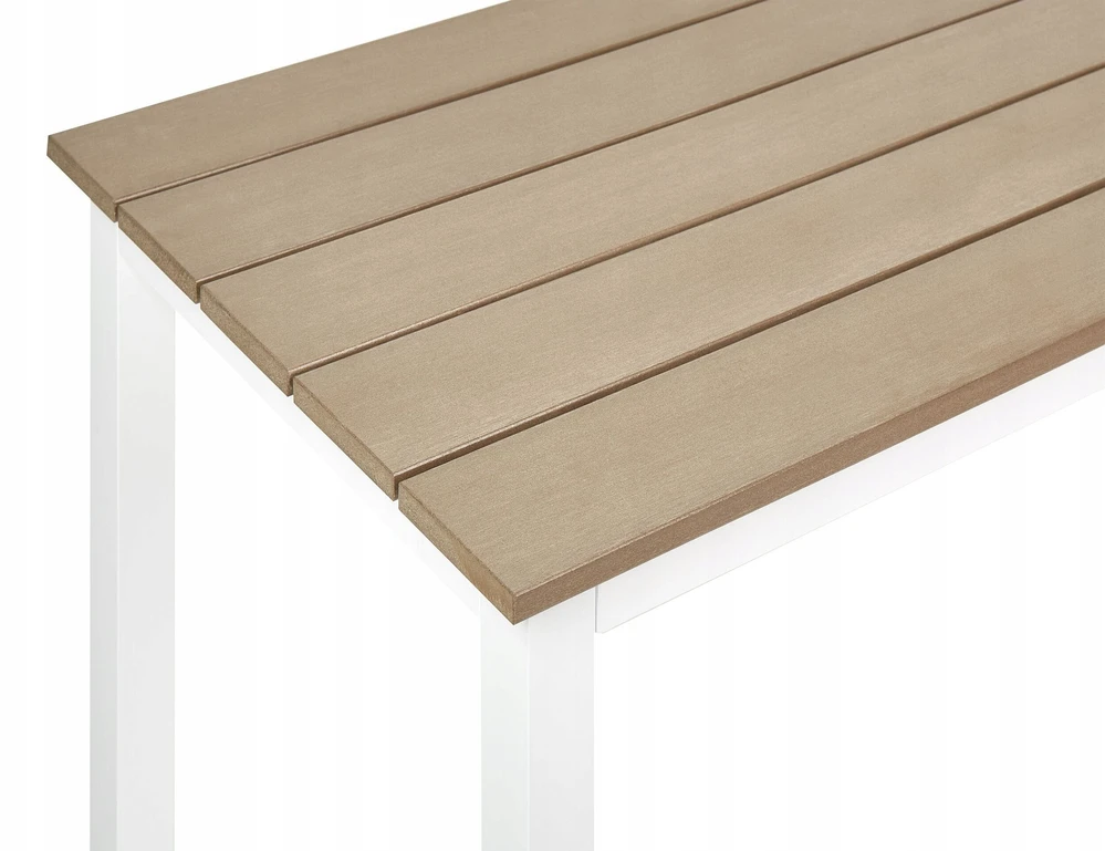 Beliani Sodo stalas MESSINA 100 cm 52 cm baltas