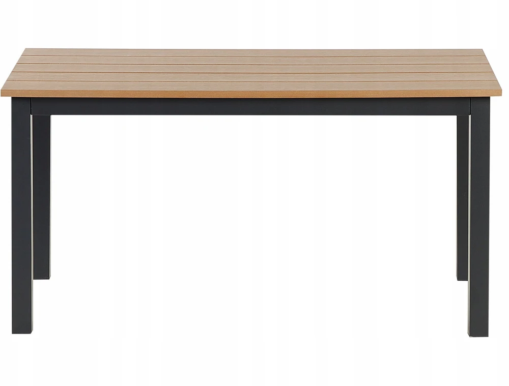Beliani Sodo stalas MESSINA 100 cm 52 cm, juodas