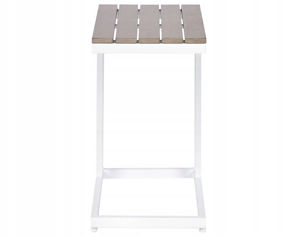 Beliani Sodo staliukas MESSINA 60 cm 35 cm baltas