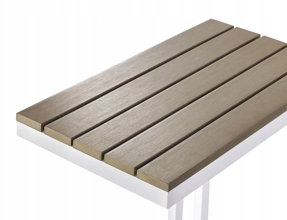 Beliani Sodo staliukas MESSINA 60 cm 35 cm baltas