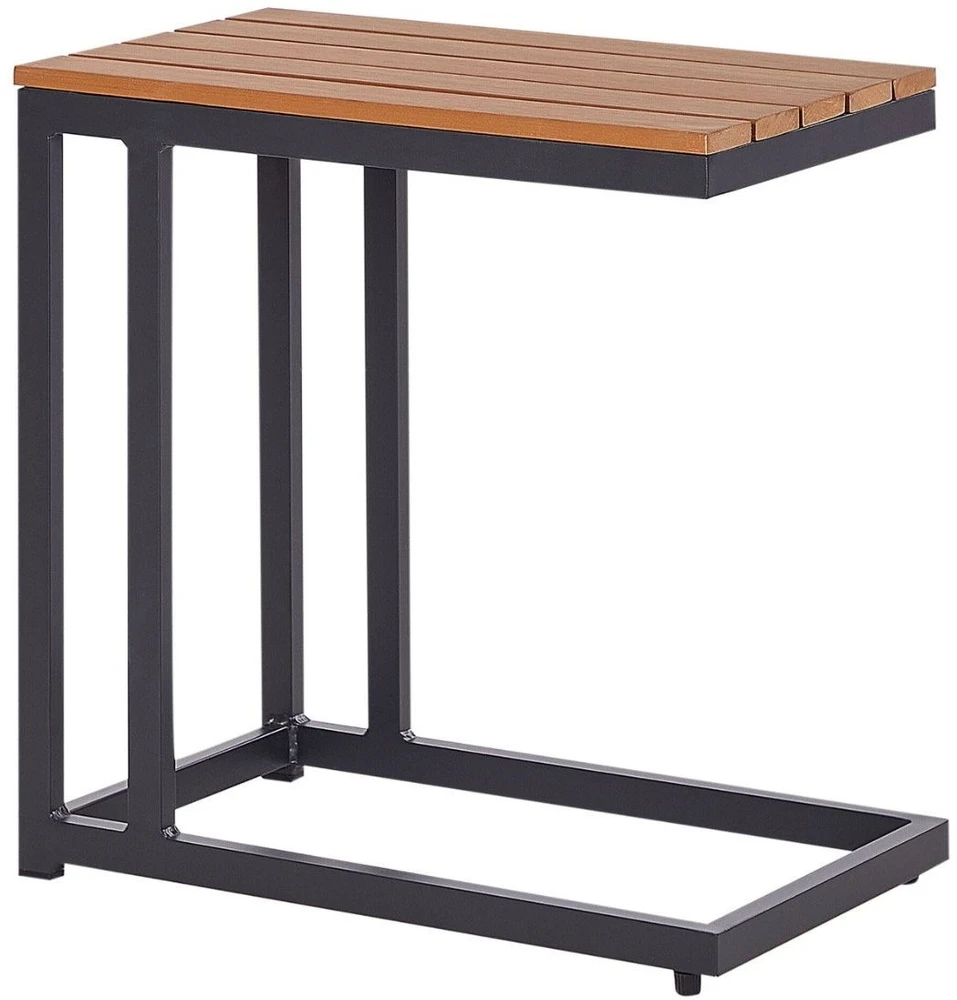 Beliani Sodo staliukas MESSINA 60 cm 35 cm juodas