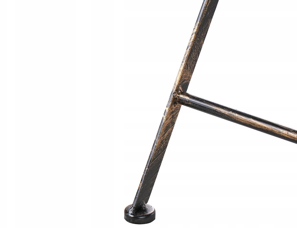 Beliani Sodo baro stalas BORMIO 60 cm 60 cm Metalinis Juodas