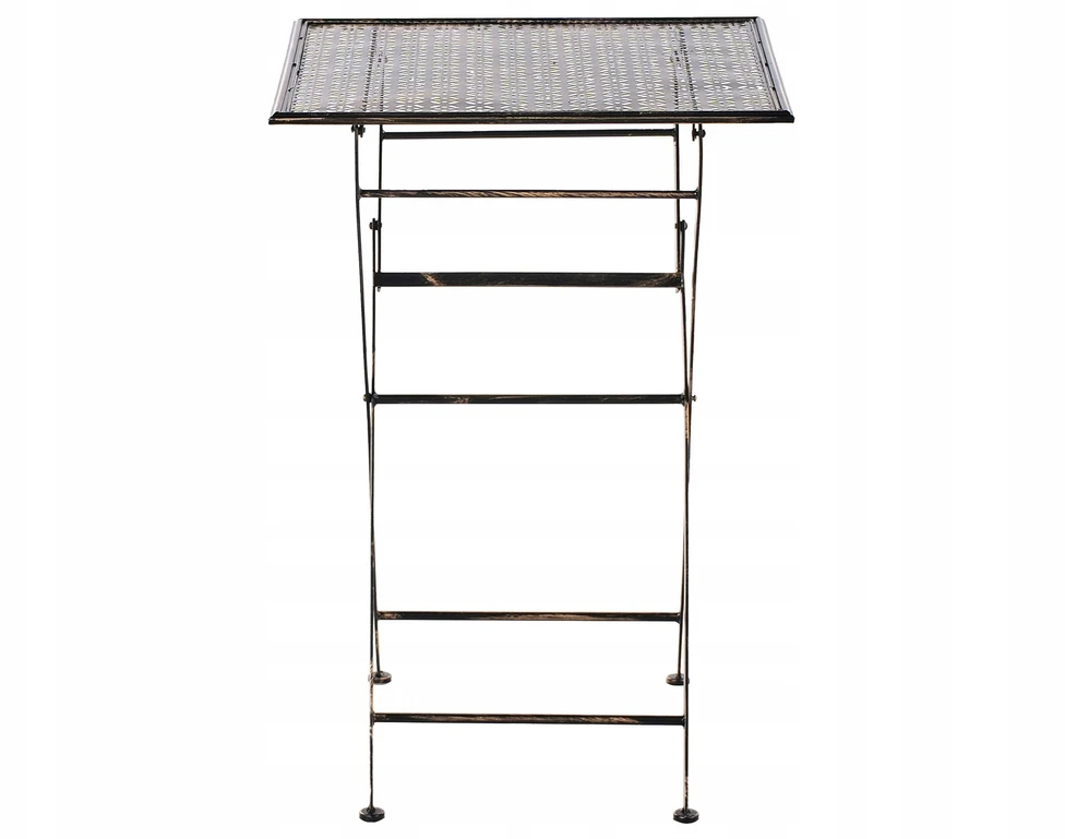 Beliani Sodo baro stalas BORMIO 60 cm 60 cm Metalinis Juodas