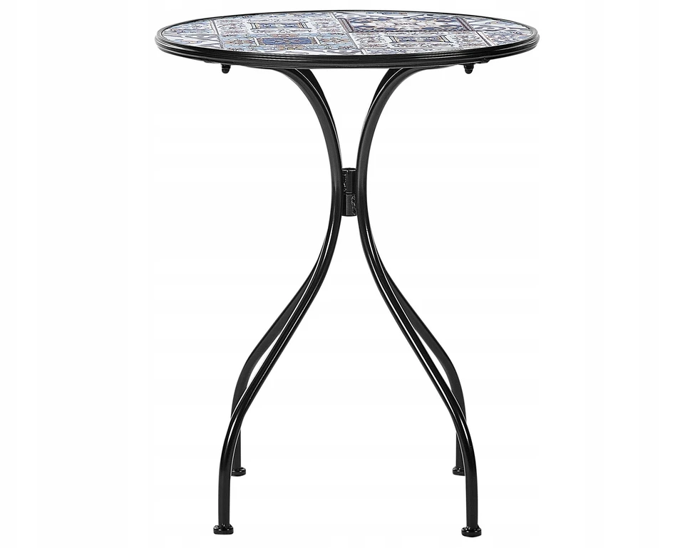 Beliani Bistro staliukas CIVITA 60 cm, metalinis, juodas