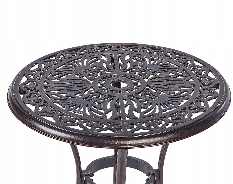 Beliani Bistro staliukas ANDALO 68 cm 68 cm metalinis rudas