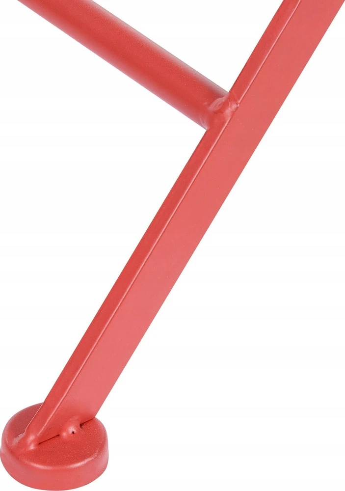 Beliani Bistro staliukas SCARIO 70 cm Metalinis Raudonas