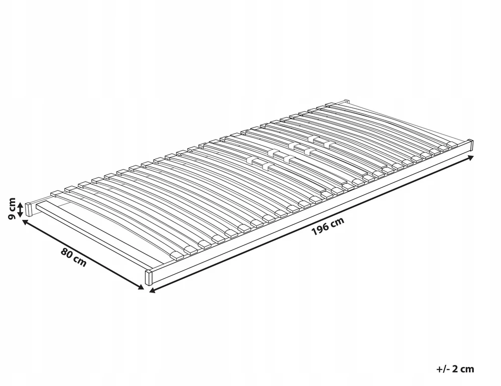 Beliani Lovos grotelės VOUZIERS 80 x 200 cm