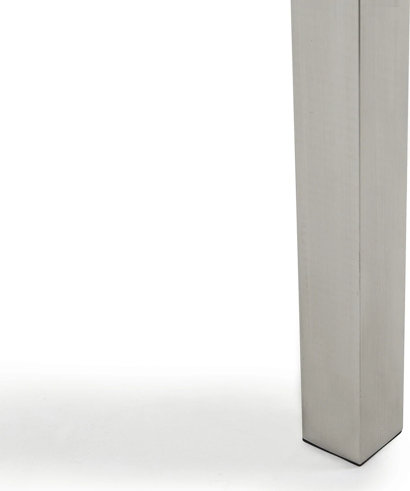 Beliani Sodo stalas GROSSETO 180 cm 90 cm Grūdintas stiklas Juodas