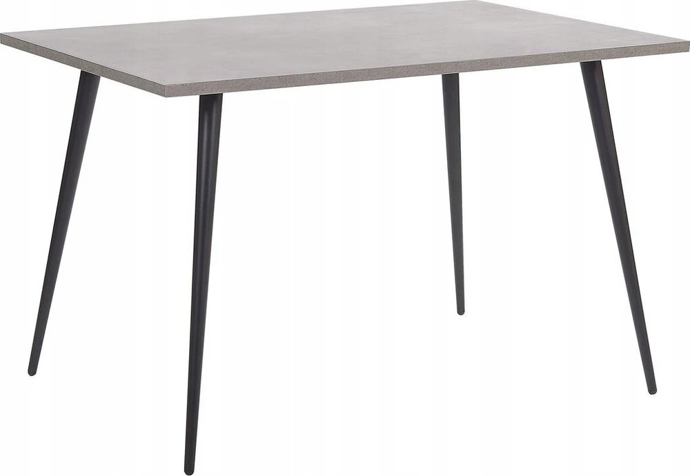 Beliani Valgomojo stalas SANTIAGO pilkas betono efektas 120 cm 80 cm