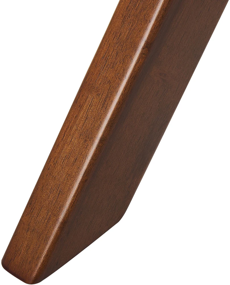 Beliani Valgomasis stalas TYMIS tamsaus raudonmedžio spalvos 120 cm