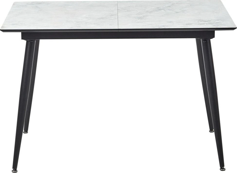 Beliani Valgomojo stalas EFTALIA baltas marmuras 120/150 cm 80 cm