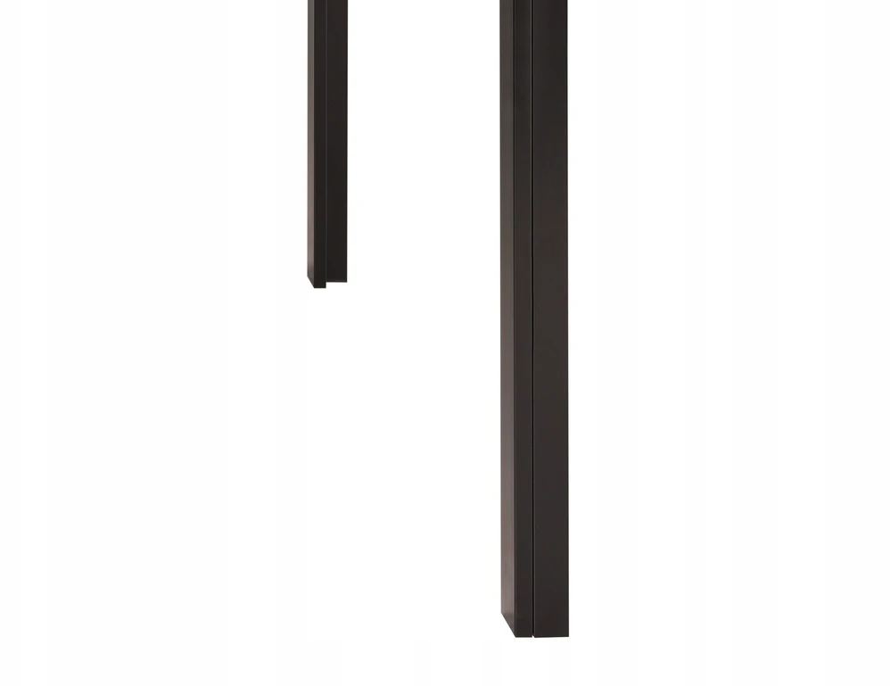 Beliani Valgomojo stalas LAVOS, juodas, 120 cm x 80 cm, grūdintas stiklas