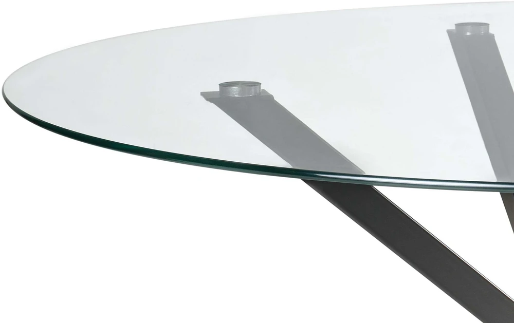 Beliani Valgomojo stalas MESTON, juodas, 120 cm, grūdintas stiklas