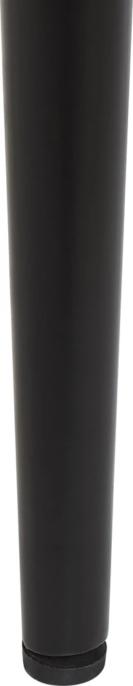 Beliani Išskleidžiamas valgomojo stalas MALDON juodas 160/200 cm 90 cm