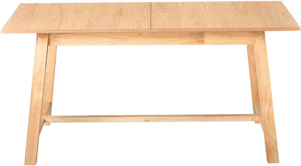 Beliani Išskleidžiamas valgomojo stalas BARNES, šviesus uosio atspalvis, 160/200 cm, 90 cm