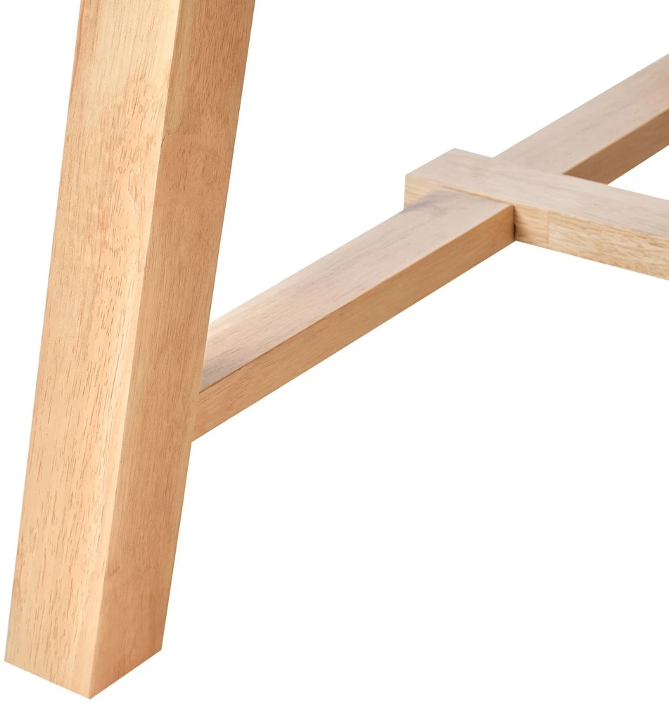 Beliani Išskleidžiamas valgomojo stalas BARNES, šviesus uosio atspalvis, 160/200 cm, 90 cm