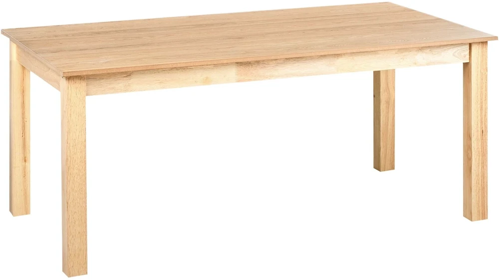 Beliani Išskleidžiamas valgomojo stalas MADURA šviesaus uosio spalvos 180/280 cm 100 cm