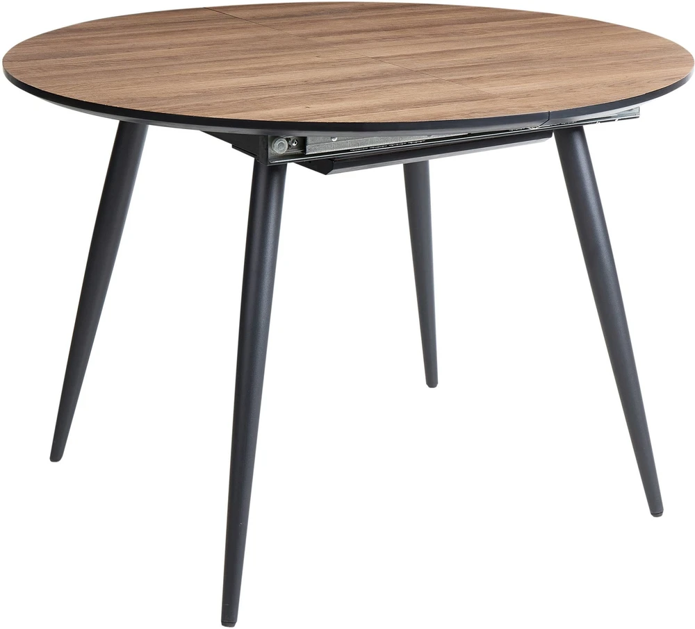 Beliani Išskleidžiamas valgomojo stalas SENIAC rudas 110/150 cm 112 cm