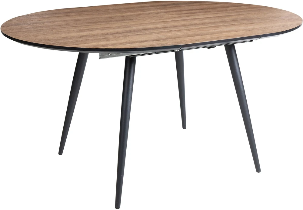 Beliani Išskleidžiamas valgomojo stalas SENIAC rudas 110/150 cm 112 cm