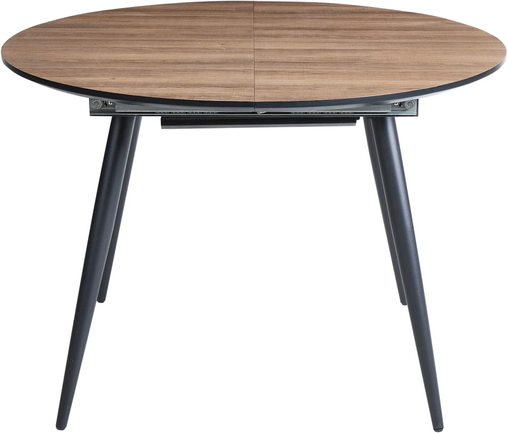 Beliani Išskleidžiamas valgomojo stalas SENIAC rudas 110/150 cm 112 cm