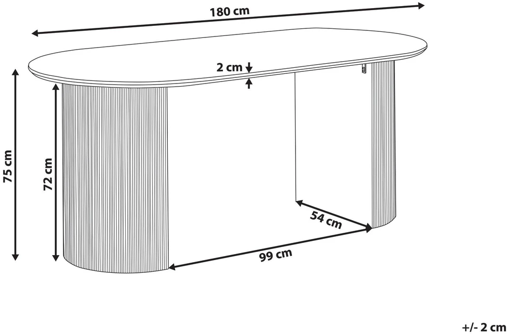Beliani Valgomojo stalas SAVORY juodas 180 cm 90 cm