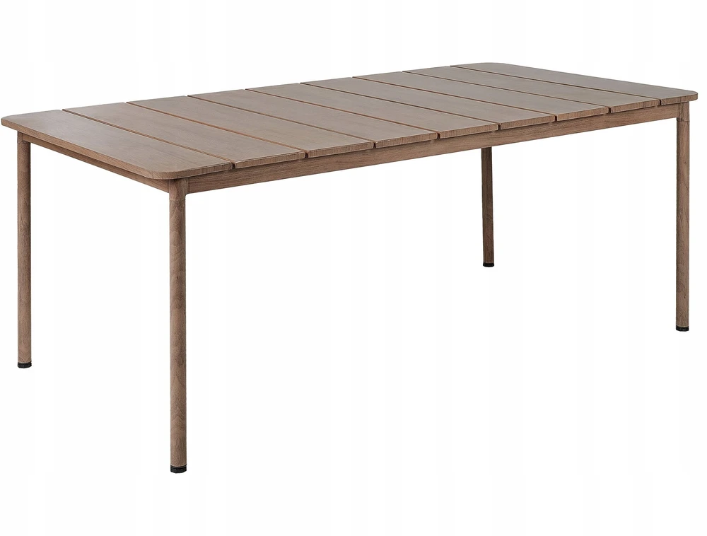 Beliani Sodo stalas FLAVIA 185 cm 96 cm metalinis rudas